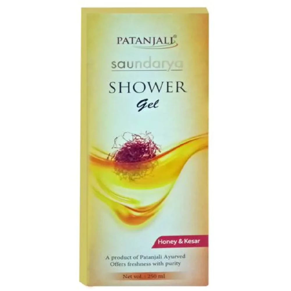 Patanjali Saundarya Shower Gel - Honey & Kesar, 250 ml-2.webp